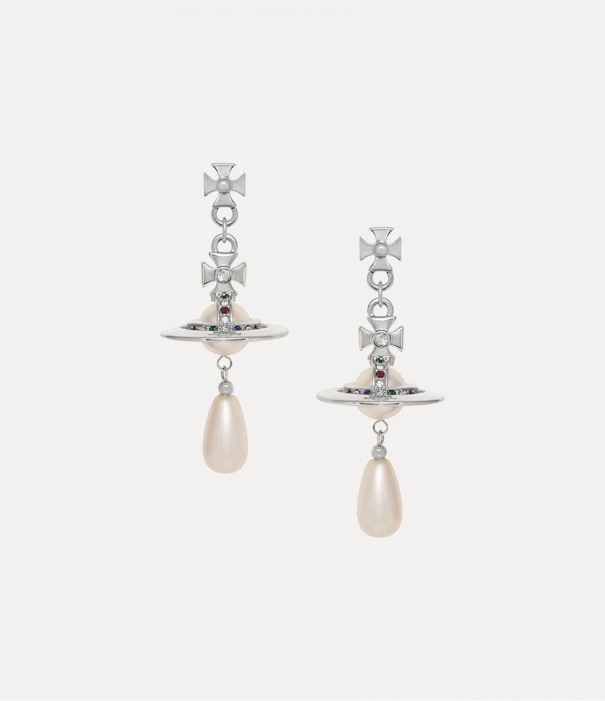 Серьги Vivienne Westwood с бижутерным жемчугом Swarovski