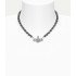 Колье Vivienne Westwood Mini Bas Relief Pearl choker (Dark Grey)